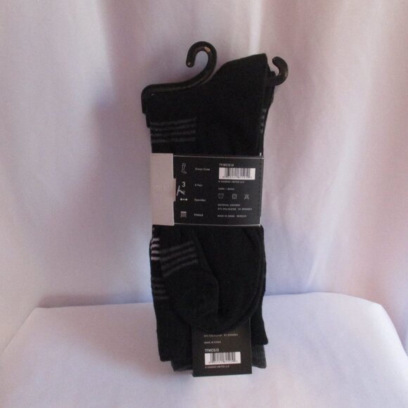 3 Pairs TRU FIT MEN'S Pattern Dress Socks Shoe Sizes 10-13 - Picture 2 of 3
